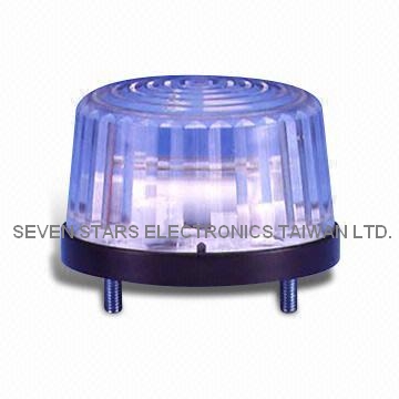 Key Specifications/Special Features:

    * Output: 3W
    * Rated voltage: 6 to 12V DC, 24V DC available
    * Current drain: 180mA
    * Flash rate: 90 flashes/minute
    * Material: ABS resin base, polycarbonate/acrylic lens
    * Base color: black
    * Lens colors: clear, amber, blue, red
    * Dimensions: 70 x 43mm
    * Weight: 80g