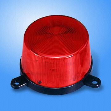 Key Specifications/Special Features:

    * Output: 3W
    * Rated voltage: 6 to 12V, 24VDC available
    * Current drain: 180mA
    * Flash rate: 90 flashes/minute
    * Material: ABS resin base, polycarbonate/acrylic lens
    * Base color: black
    * Lens colors: clear, amber, blue, red
    * Dimensions: 70 x 43mm
    * Weight: 80g