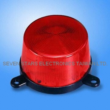 Key Specifications/Special Features:

    * Output: 3W
    * Rated voltage: 6 to 12V, 24VDC available
    * Current drain: 180mA
    * Flash rate: 90 flashes/minute
    * Material: ABS resin base, polycarbonate/acrylic lens
    * Base color: black
    * Lens colors: clear, amber, blue, red
    * Dimensions: 70 x 43mm
    * Weight: 80g