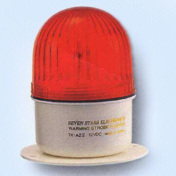 Key Specifications/Special Features:

    * Output: 8W
    * Rated voltage: 12V DC
    * Current drain: 220mA
    * Flash rate: 140 flashes/minute
    * Material: ABS resin base and polycarbonate/acrylic lens
    * Base colors: black and white
    * Lens colors: clear, amber, blue, and red
    * Dimensions: 70 x 102mm
    * Weight: 80g