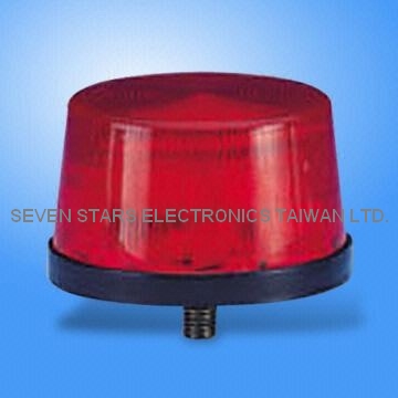 Key Specifications/Special Features:

    * Output: 3W
    * Rated voltage: 6 to 12V, 24VDC available
    * Current drain: 180mA
    * Flash rate: 90 flashes/minute
    * Material: ABS resin base, polycarbonate/acrylic lens
    * Base color: black
    * Lens colors: clear, amber, blue, red
    * Dimensions: 70 x 43mm
    * Weight: 80g