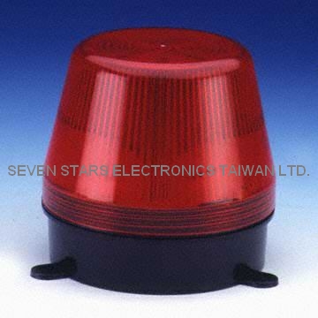 Key Specifications/Special Features:

    * Output: 15W
    * Rated voltage: 12V DC, also available in 24V DC and 220V AC
    * Current drain: 800mA
    * Flash rate: 75 flashes/minute
    * Material: ABS resin base and polycarbonate/acrylic lens
    * Base colors: white and black
    * Lens colors: clear, amber, blue, and red
    * Dimensions: 100 x 92mm
    * Weight: 350g